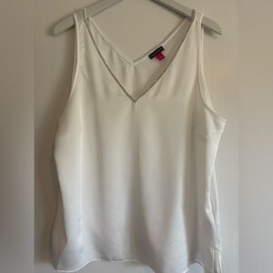 Vince Camuto White V-Neck Camisole